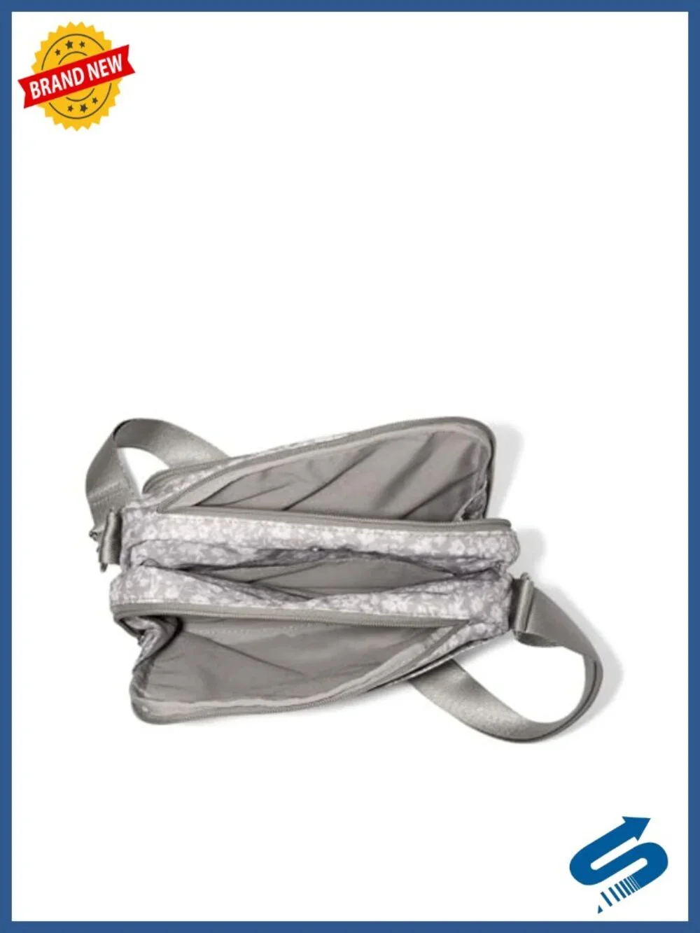 Nylon Crossbody Bag with RFID Wallet, Adjustable Strap